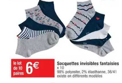 Socquettes Invisibles Fantaisies