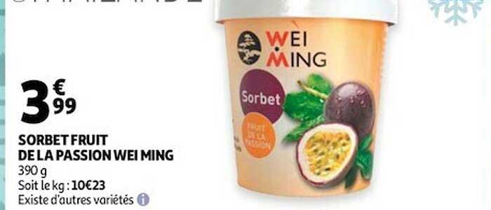 sorbet fruit de la passion wei ming