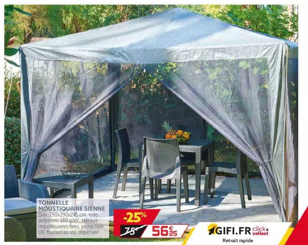 tonnelle moustiquaire sienne