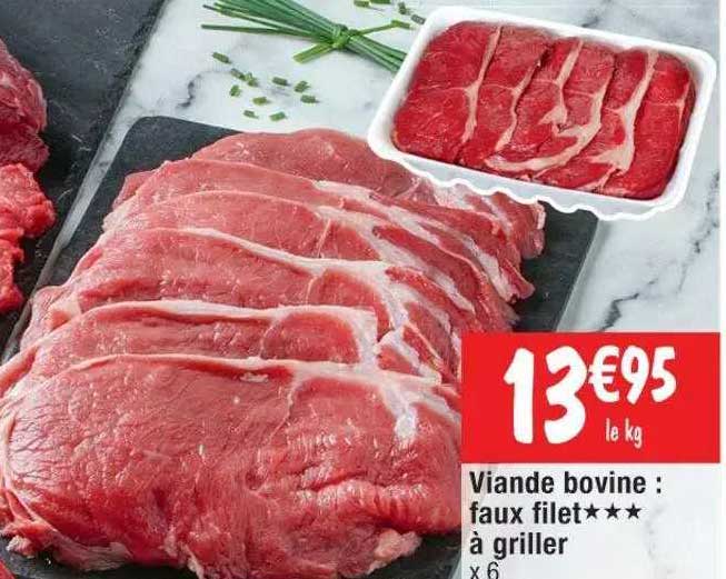 Viande Bovine : Faux Filet *** à Griller