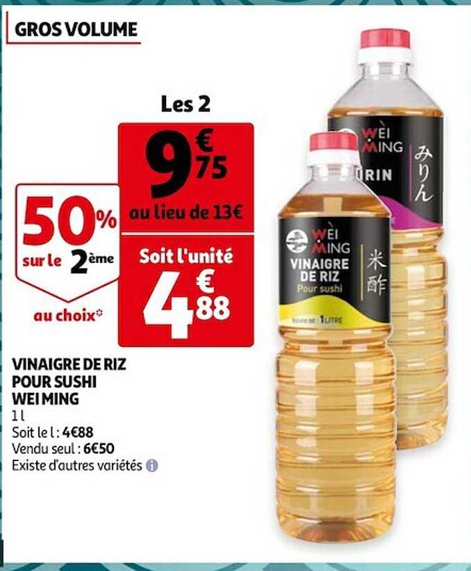 vinaigre de riz pour sushi wei ming