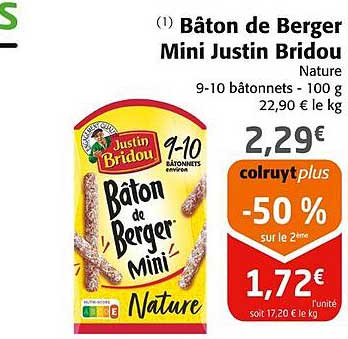 bâton de berger mini justin bridou