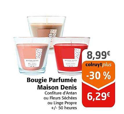 bougie parfumée maison denis