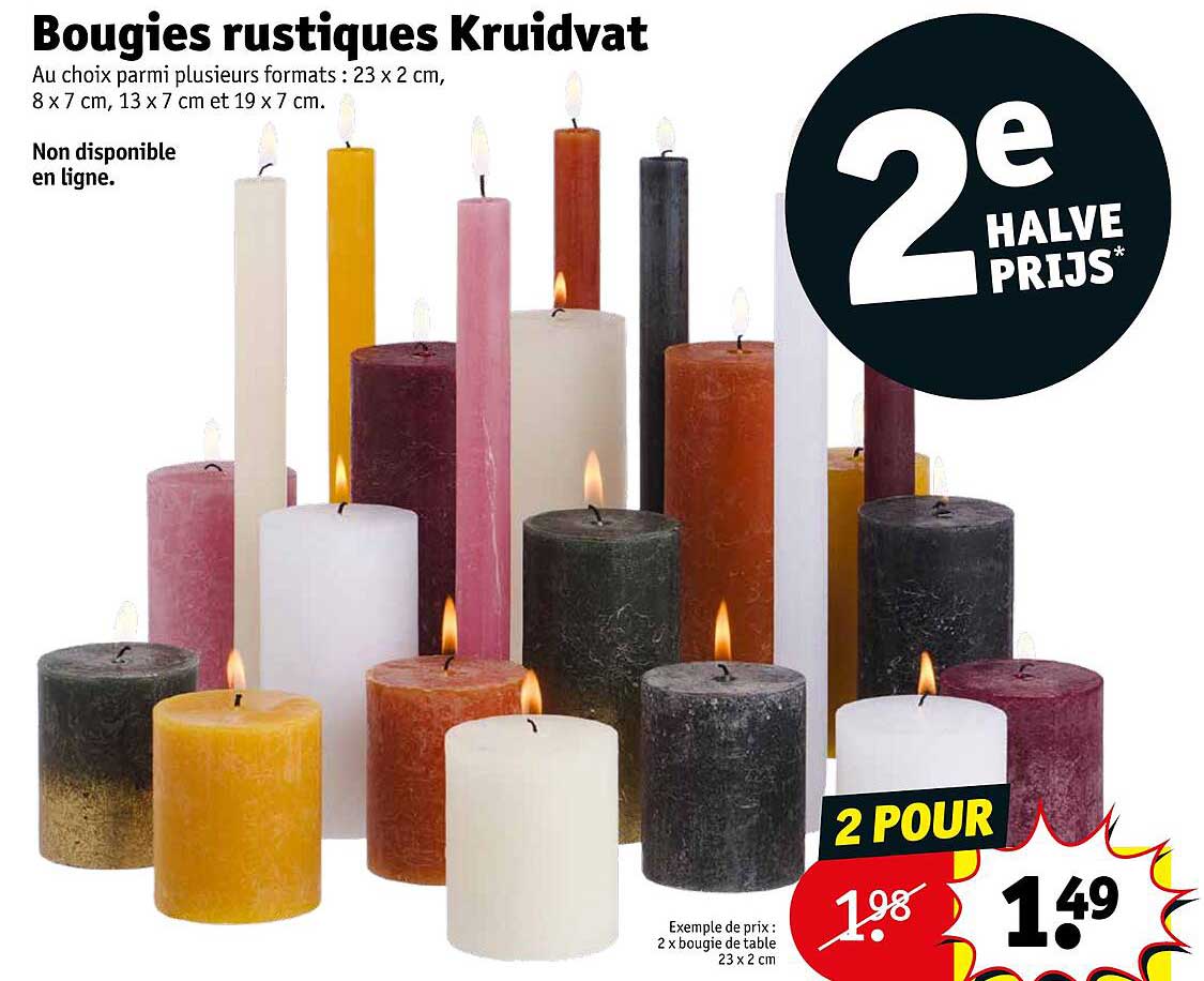 Bougies Rustiques Kruidvat