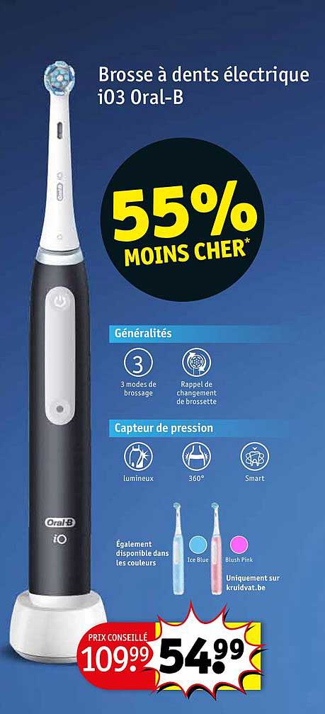 brosse à dents électrique i03 oral-b