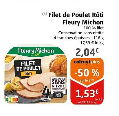 filet de poulet rôti fleury michon