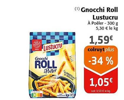 gnocchi roll lustucru