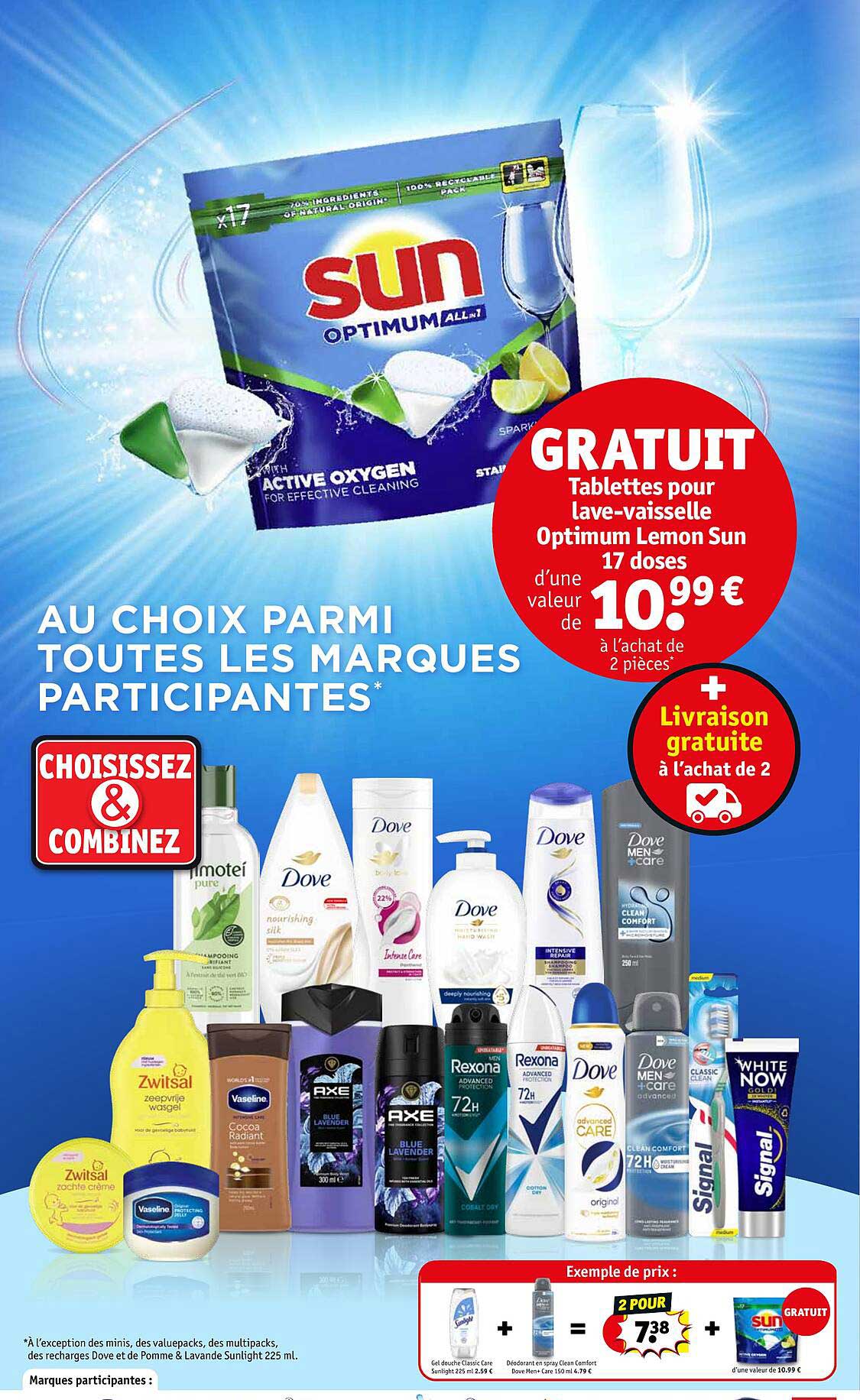 gratuit tablettes pour lave-vaisselle optimum lemon sun