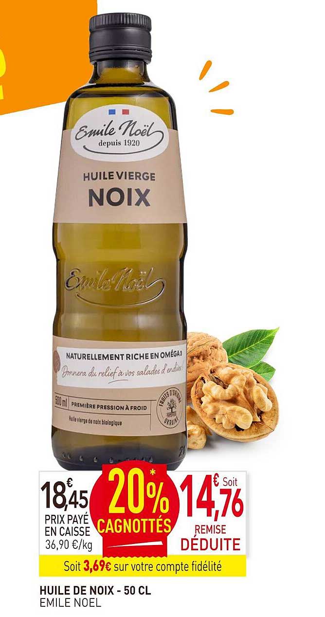 huile de noix émile noël - 50 cl