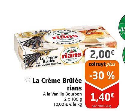 la crème brûlée rians