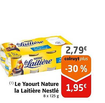 Le Yaourt Nature La Laitière Nestlé