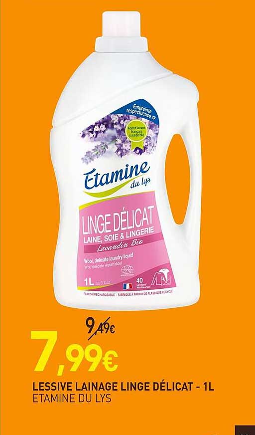 lessive lainage linge délicat étamine du lys - 1 l