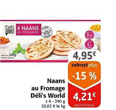 naans au fromage déli's world