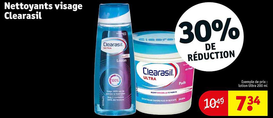 nettoyants visage clearasil