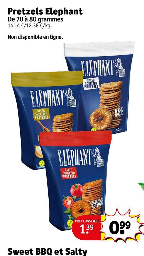 pretzels éléphant