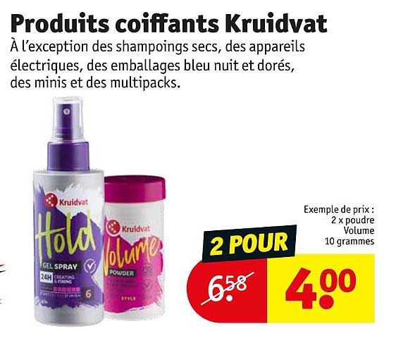 produits coiffants kruidvat