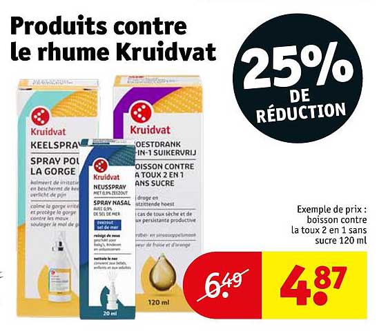 produits contre le rhume kruidvat