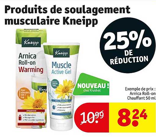 produits de soulagement musculaire kneipp