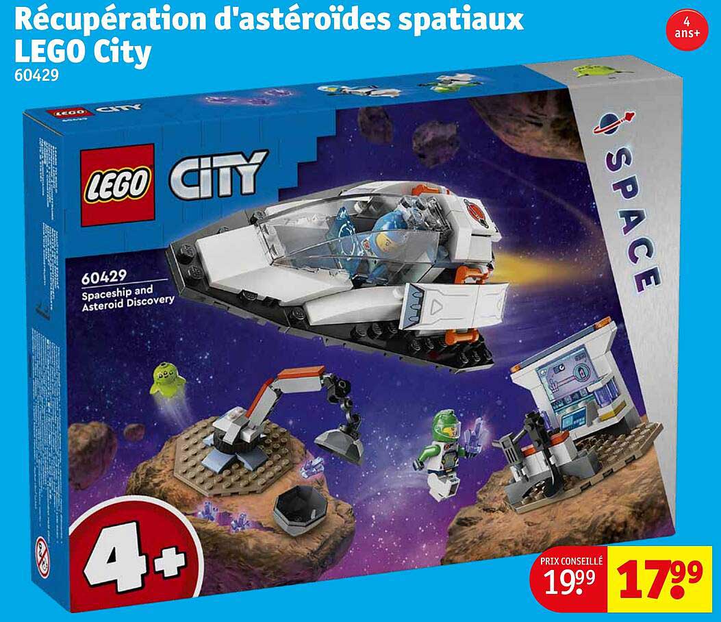 récupération d'astéroïdes spatiaux lego city
