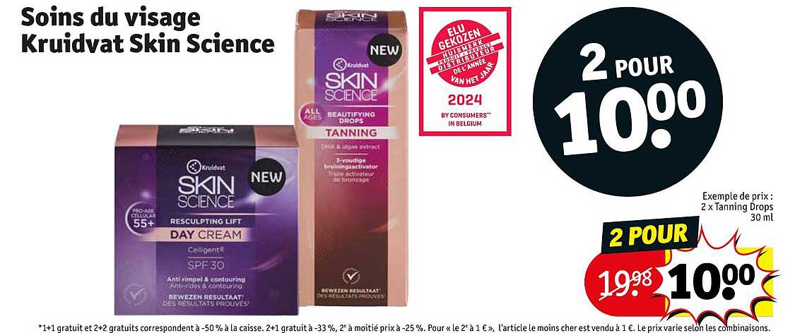 soins du visage kruidvat skin science