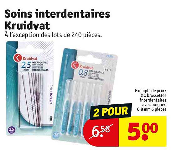 soins interdentaires kruidvat