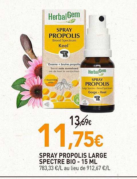 spray propolis large spectre bio - 15 ml