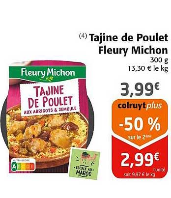 tajine de poulet fleury michon