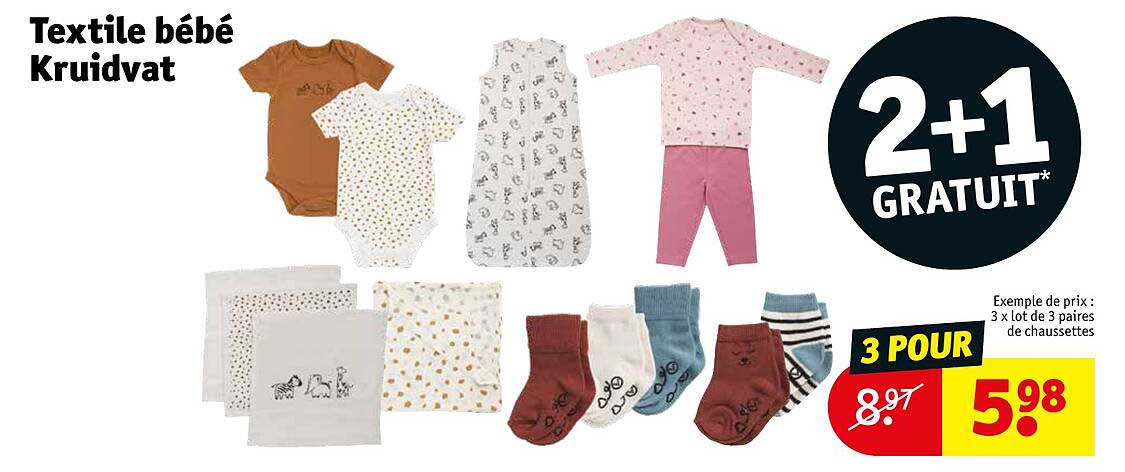Textile Bébé Kruidvat