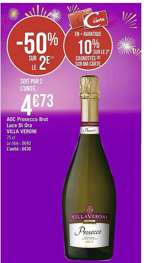 aoc prosecco brut luce di ora villa veroni