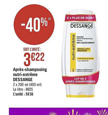 après-shampooing nutri-extrême dessange