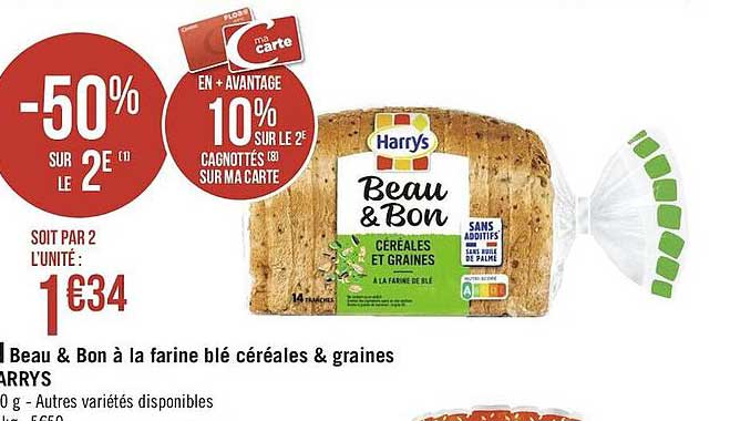 Beau & Bon à La Farine Blé Céréales & Graines Harrys
