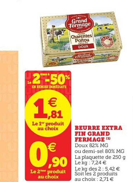 beurre extra fin grand fermage