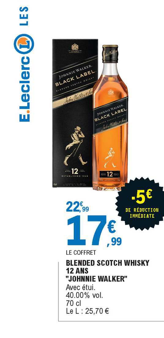blended scotch whisky 12 ans "johnie walker"