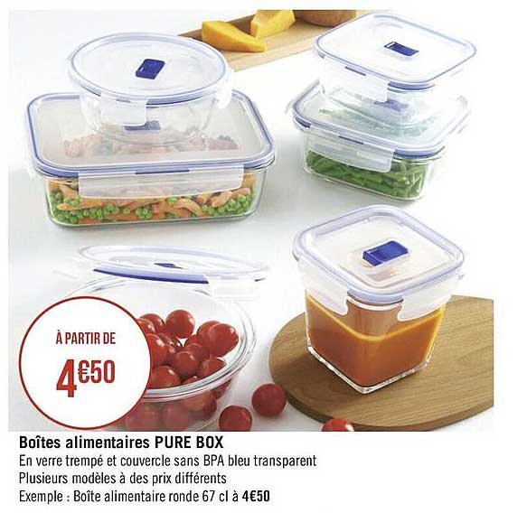 boîtes alimentaires pure box
