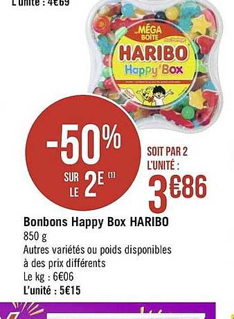 Bonbons Happy Box Haribo