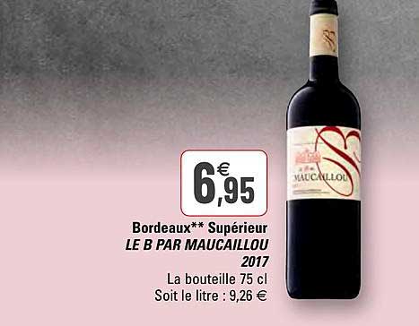 bordeaux supérieur le b par maucaillou 2017