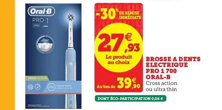 brosse à dents électrique pro 1 700 oral-b