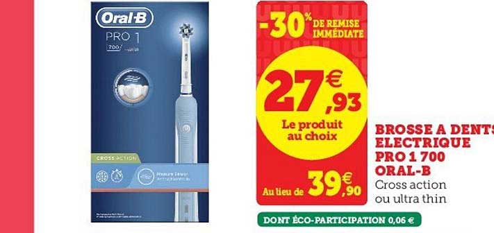 brosse à dents électrique pro 1 700 oral-b