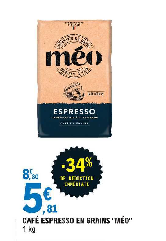 Café Espresso En Grains "méo"
