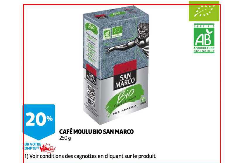 café moulu bio san marco