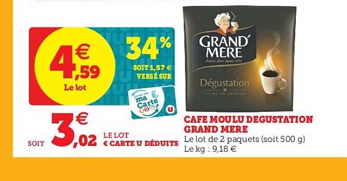café moulu dégustation grand mère