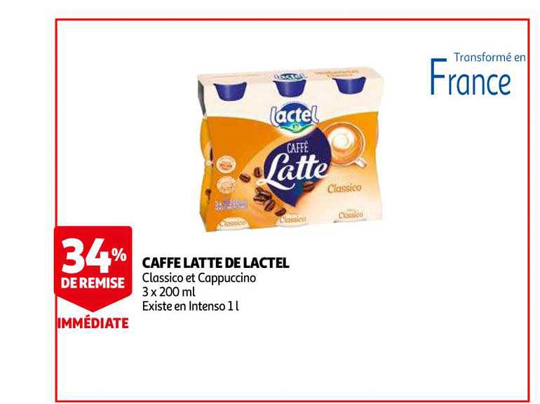 caffè  latte de lactel