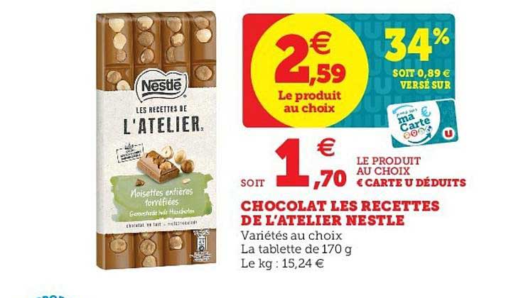 Chocolat Les Recettes De L'atelier Nestlé