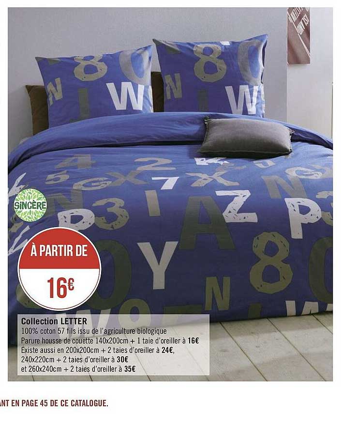 collection letter sincère