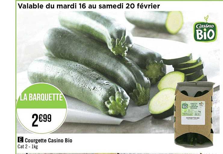 Courgette Casino Bio