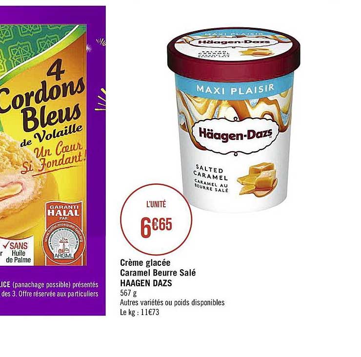 crème glacée caramel beurre salé haagen dazs