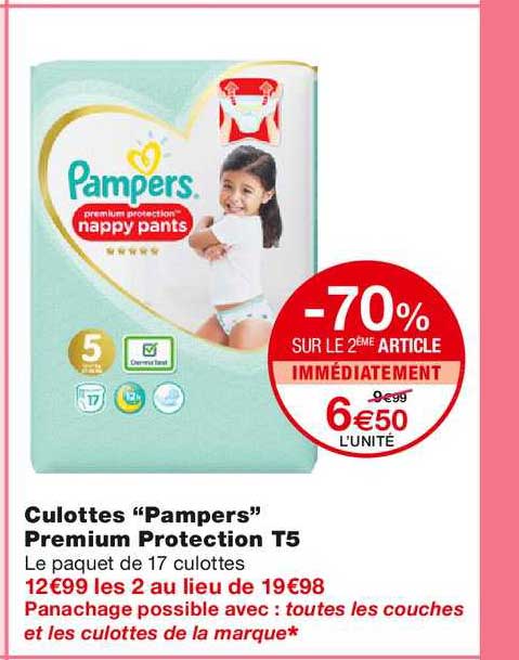 Culottes "pampers" Premium Protection T5