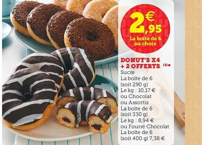 Donut's X4 + 2 Offerts