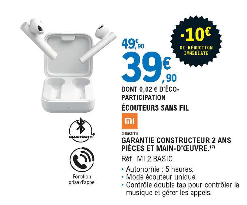 écouteurs Sans Fil Xiaomi