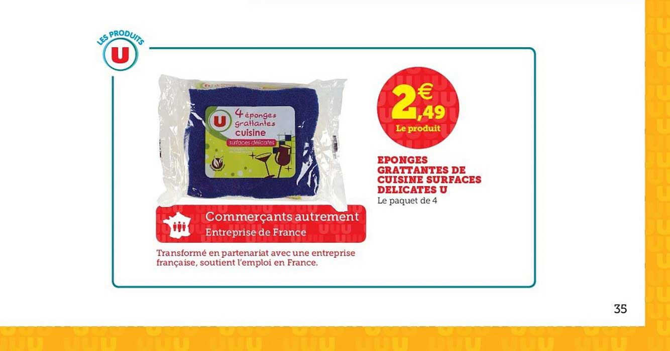 éponges grattantes de cuisine surfaces délicates u